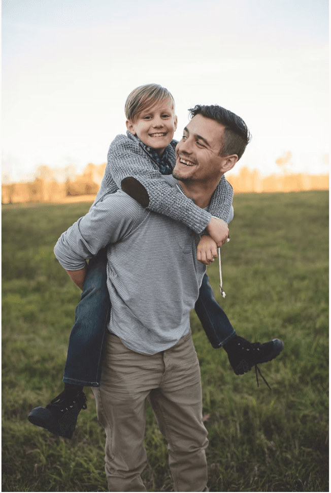 Père et enfant — lien authentique
